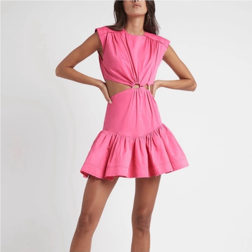 Aje. Soltice cut out ring mini dress